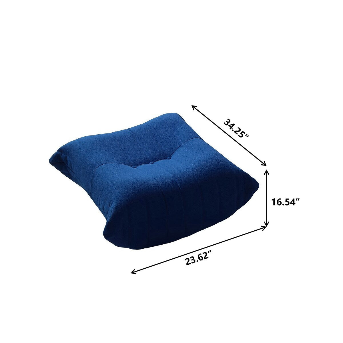 Ensembles de canapé pouf en velours Teddy