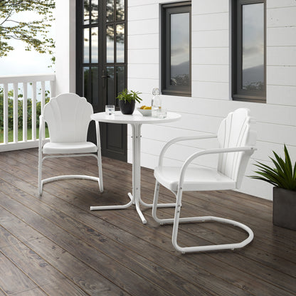 Ensemble de bistro pour extérieur Crosley Tulip 3 pièces - 98 L x 29 P x 32,88 H (les dimensions sont en pouces)