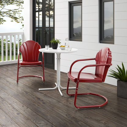 Ensemble de bistro pour extérieur Crosley Tulip 3 pièces - 98 L x 29 P x 32,88 H (les dimensions sont en pouces)