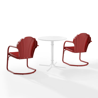 Ensemble de bistro pour extérieur Crosley Tulip 3 pièces - 98 L x 29 P x 32,88 H (les dimensions sont en pouces)