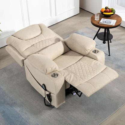 Chaise inclinable à levage électrique améliorée, modèle phare, à double moteur, avec contrôle indépendant, surdimensionnée, inclinable à 180° et à dossier plat.