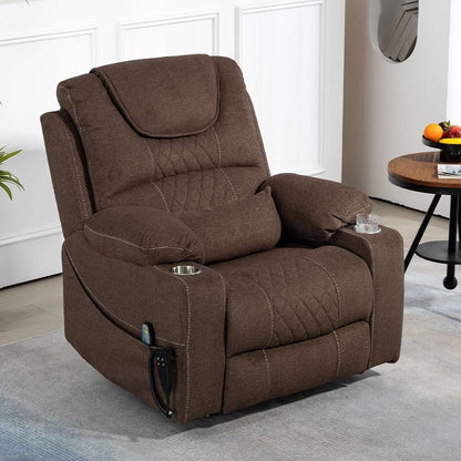 Chaise inclinable à levage électrique améliorée, modèle phare, à double moteur, avec contrôle indépendant, surdimensionnée, inclinable à 180° et à dossier plat.