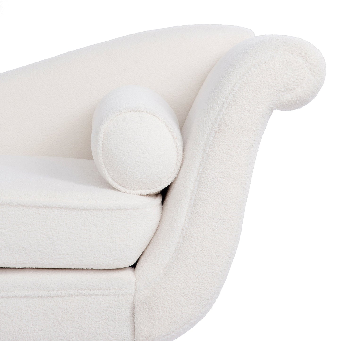 Chaise longue vintage avec accoudoirs enroulés de Christopher Knight Home