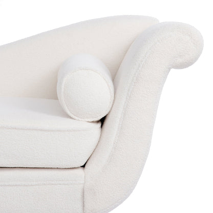 Chaise longue vintage avec accoudoirs enroulés de Christopher Knight Home
