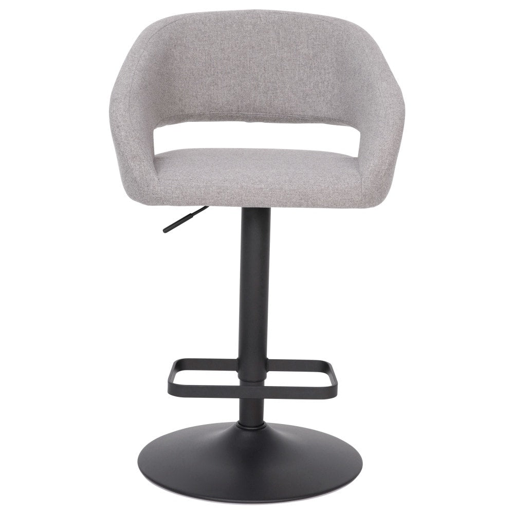 Tabouret de bar moderne rembourré et à hauteur réglable avec dossier arrondi