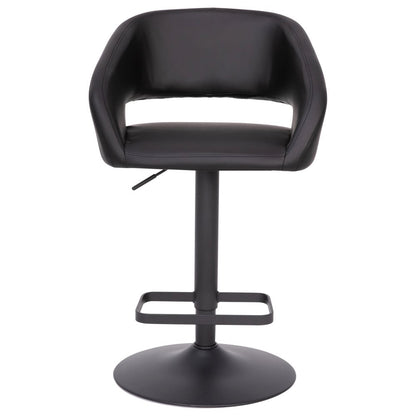 Tabouret de bar moderne rembourré et à hauteur réglable avec dossier arrondi