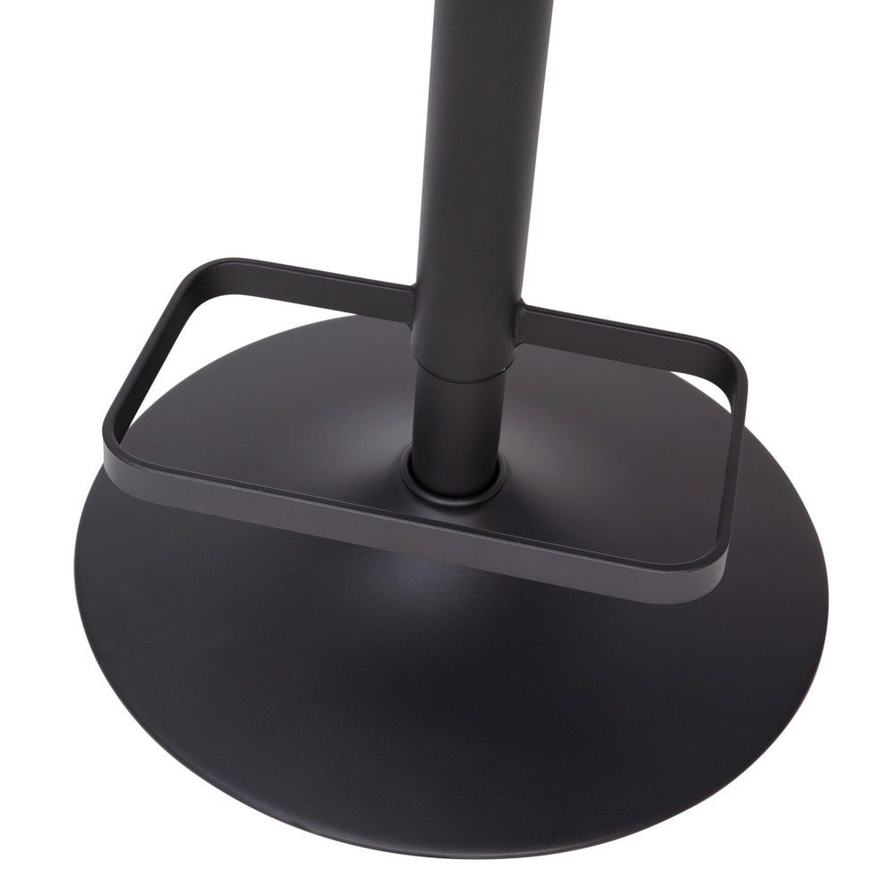 Tabouret de bar moderne rembourré et à hauteur réglable avec dossier arrondi