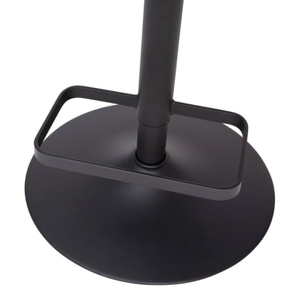 Tabouret de bar moderne rembourré et à hauteur réglable avec dossier arrondi