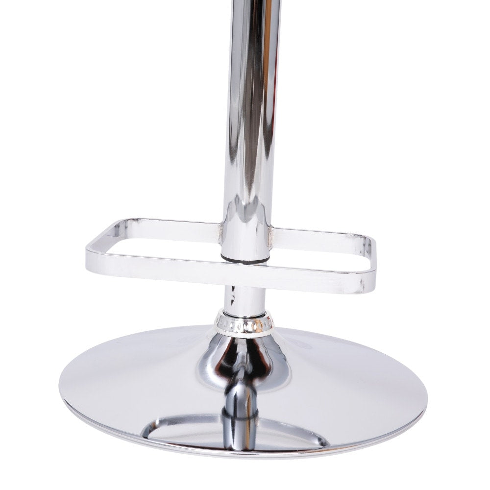 Tabouret de bar moderne rembourré et à hauteur réglable avec dossier arrondi