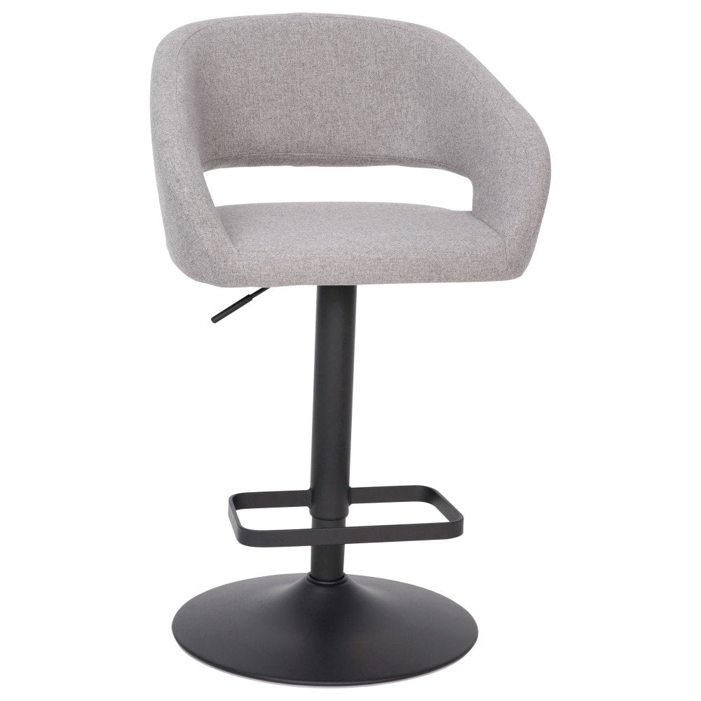 Tabouret de bar moderne rembourré et à hauteur réglable avec dossier arrondi