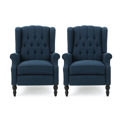 Fauteuils inclinables Walter en tissu capitonné (lot de 2) par Christopher Knight Home