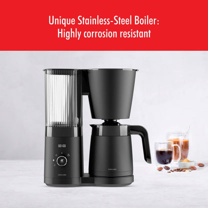 Machine à café goutte-à-goutte ZWILLING Enfinigy avec carafe isotherme, 10 tasses, titulaire du label SCA Golden Cup Standard - 2,5 qt