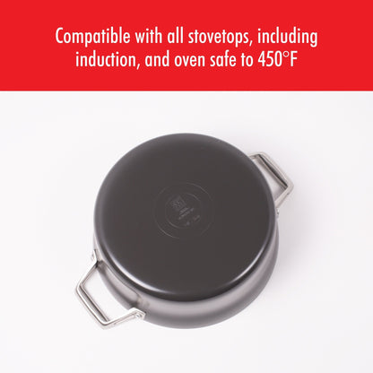 Casserole à fond épais en aluminium anodisé ZWILLING Motion, antiadhésive