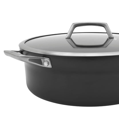 Casserole à fond épais en aluminium anodisé ZWILLING Motion, antiadhésive
