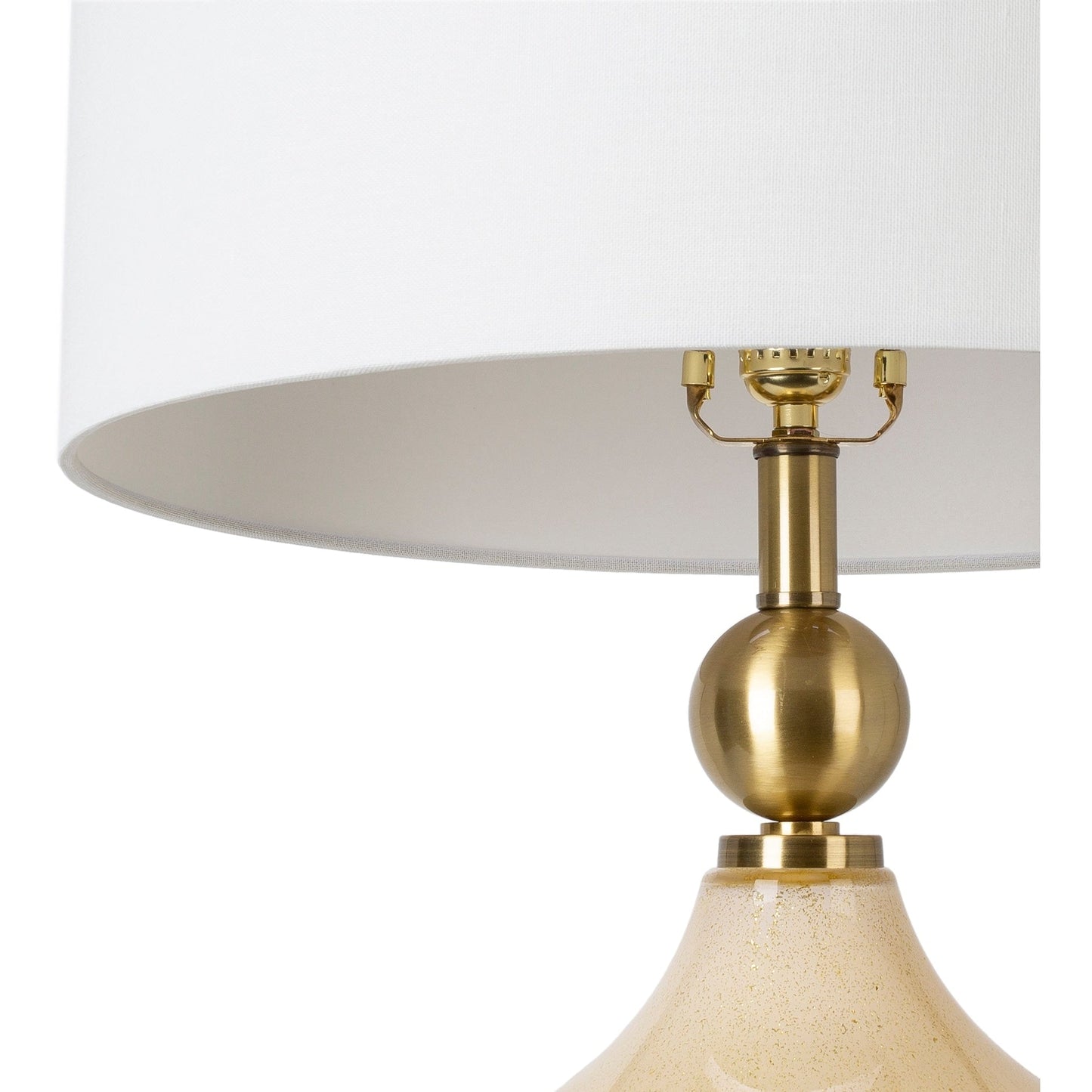 Lampe de table Zayaan en verre peint en forme de gourde